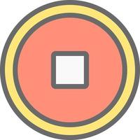 Stop Vector Icon Design