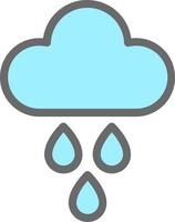 Rain Vector Icon Design