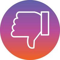 Thumbs Down Vector Icon Design