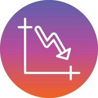 Trending down Vector Icon Design