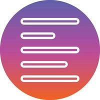 Align Vector Icon Design