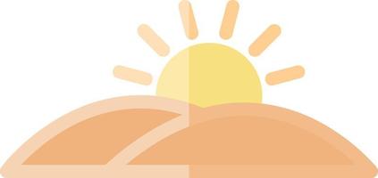 Sunset Vector Icon Design