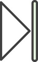 Skip Vector Icon Design