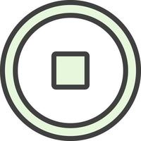 Stop Vector Icon Design