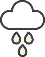 Rain Vector Icon Design
