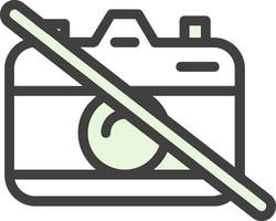 Camera off Vector Icon Design