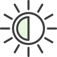 Brightness Vector Icon Design