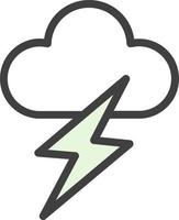 Lightning Vector Icon Design