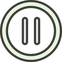 Pause Vector Icon Design