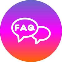 FAQ Vector Icon Design