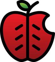 diseño de icono de vector de manzana