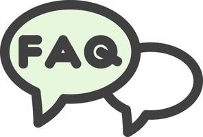 FAQ Vector Icon Design