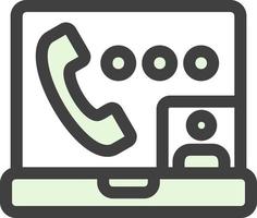 Video Call Vector Icon Design