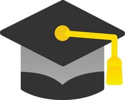 Graduate Cap Vector Icon Design