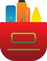 Pencil Case Vector Icon Design