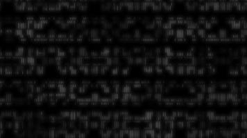 schwarzer dna-datencode-hintergrund. nahtlose Ausgabesequenz des Wissenschafts-DNA-Datencodes. Codehintergründe der menschlichen Individualität. video