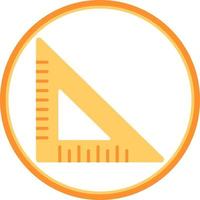 Triangular Ruler Vector Icon Design