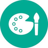 Paint Palette Vector Icon Design