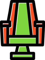 Gaming Chair Line Vector Icon Design