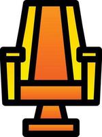 Gaming Chair Line Vector Icon Design