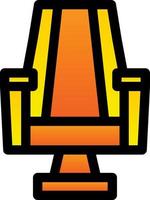 Gaming Chair Line Vector Icon Design