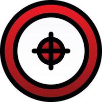 Shooting Line Vector Icon Design