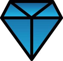 diseño de icono de vector de línea de diamantes