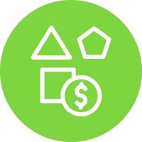 Game Money Line Vector Icon Design