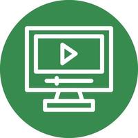 Game Video Line Vector Icon Design