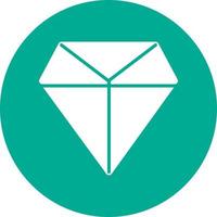 diseño de icono de vector de línea de diamantes