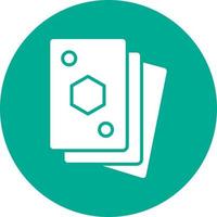 Playing Cards Line Vector Icon Design