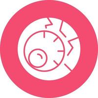 Scary Eyeball Vector Icon Design