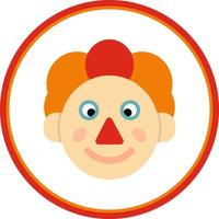 diseño de icono de vector de payaso