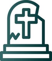 Tombstone Vector Icon Design