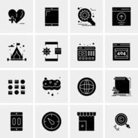 16 Business Universal Icons Vector Creative Icon Illustration to use in web and Mobile Related project