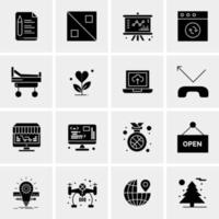 16 Universal Business Icons Vector Creative Icon Illustration to use in web and Mobile Related project