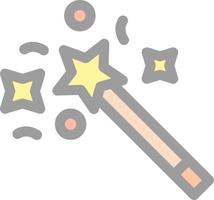 Magic Wand Vector Icon Design