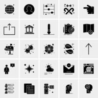 25 Universal Business Icons Vector Creative Icon Illustration to use in web and Mobile Related project