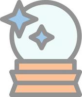 Crystal Ball Vector Icon Design