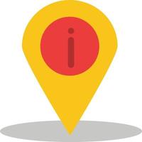 Location Navigation Place info  Flat Color Icon Vector icon banner Template