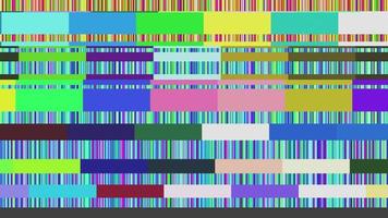 Seamless Television Display Noise Error Glitch Background loop. video