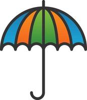 diseño de icono de vector de paraguas