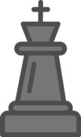 Chess King Vector Icon Design