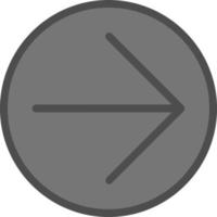 Arrow Circle Right Vector Icon Design