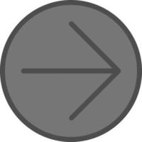 Arrow Circle Right Vector Icon Design