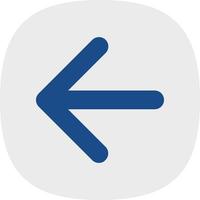 Arrow Left Vector Icon Design
