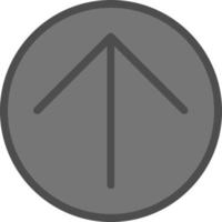 Arrow Circle Up Vector Icon Design