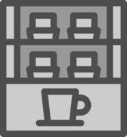 Cafe Showcase Vector Icon Design