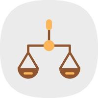 Balance Scale Vector Icon Design