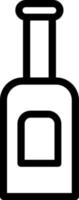 Wine Bottle Vector Icon Design